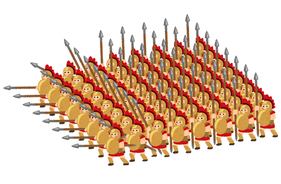 グレートそうび はスパルタ兵の装備が元ネタ スパルタ軍の得意陣形 ファランクスを星ドラの職業で表現する 星ドラ ドラクエ経験0だけど星ドラで遊ぶ主婦 まり子bのブログ