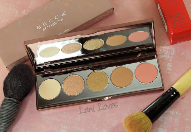 Becca Afterglow palette swatches & review
