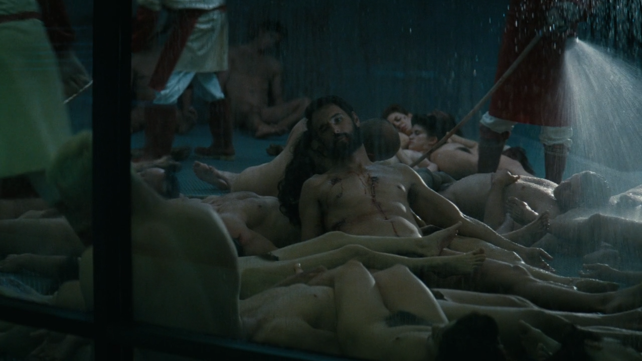 Rodrigo Santoro & naked extras on Westworld (2020) .