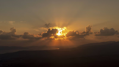 Sun Rays, SunsetSky, Clouds wallpaper