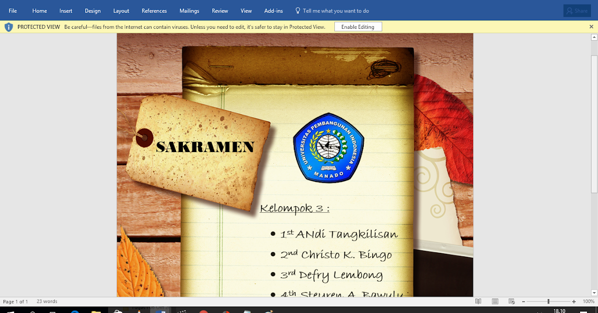 Tugas 1 Agama Kristen Protestan | Nyontek Bareng