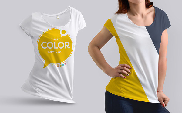 Free Girl Mock-Ups T-Shirt Girl Mock-Ups T-Shirt