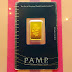 SOLD Gold Bar PAMP Suisse 5g 999.9 CIRCULATED