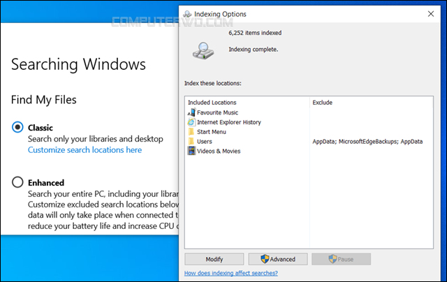 إخفاء ملفات أو مجلدات محددة من نتائج البحث في ويندوز 10 hide-files-from-windows-search Annotation%2B2020-03-15%2B202150