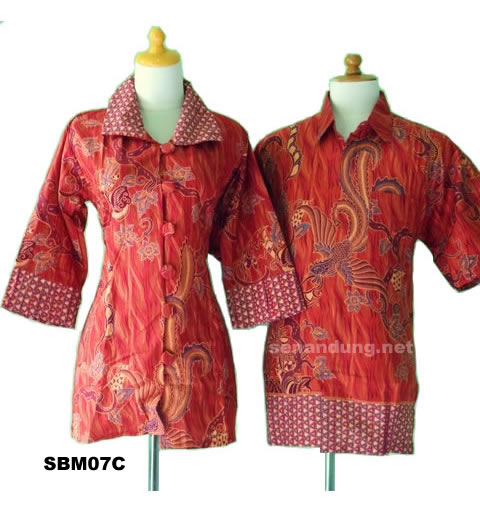 blus batik sarimbit modern