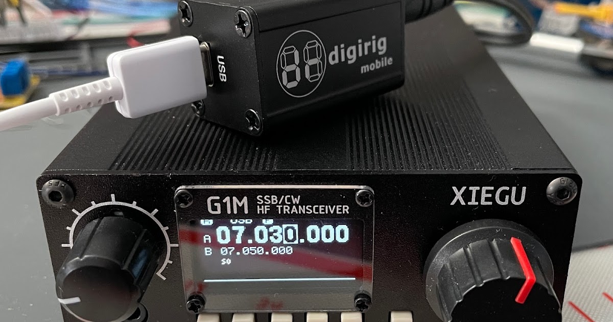 marxy's musing on technology: Digital modes with a Xiegu-G1M and DigiRig