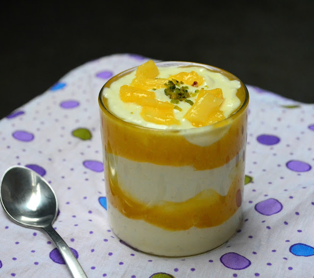 Mango Yogurt Delight Recipe - A New Take on Aamarakhand | Mango Yoghurt Trifle Recipe