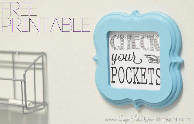 Sugartotdesigns Check Your Pockets free Laundry Sign Printable Sugartotdesigns Check Your Pockets free Laundry Sign Printable