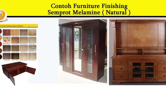 Contoh Furniture Semprot Melamine Natural - Allia Furniture