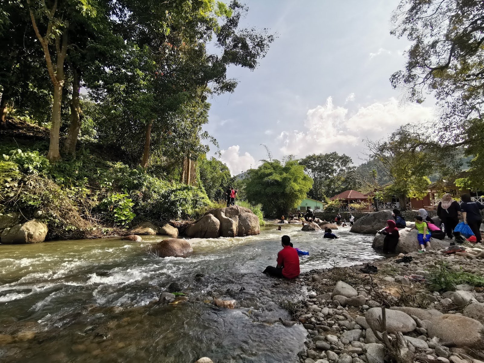 Rehat sebentar di Sungai Benus, Janda Baik, Bentong, Pahang