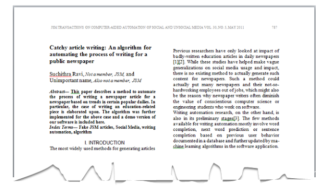 Among other things...: Write your own sensational newspaper article