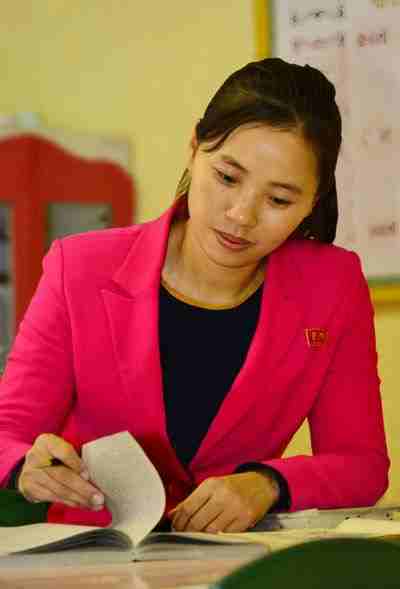 Teacher at Ryomyong Kindergarten Teacher at Ryomyong Kindergarten