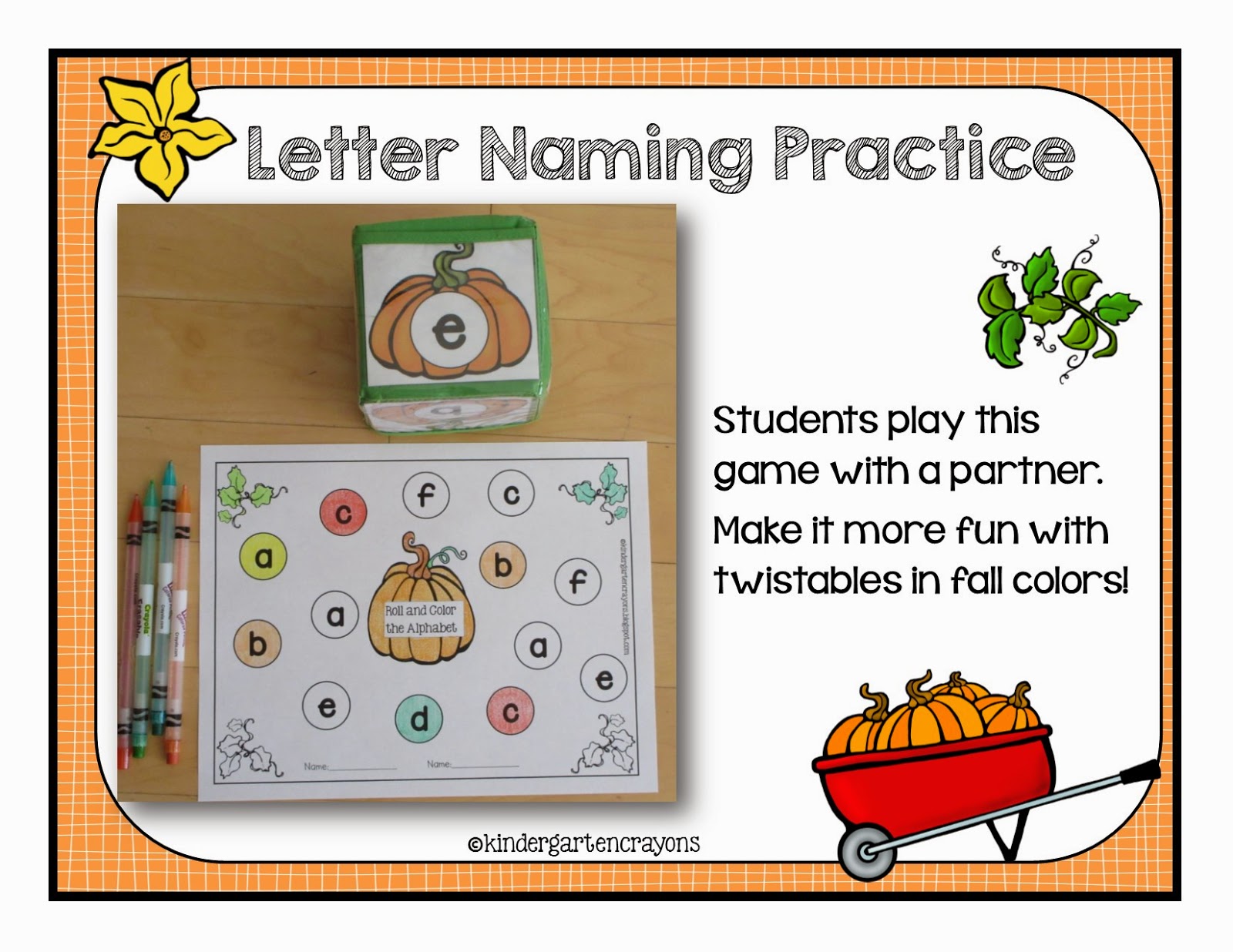 Kindergarten Crayons A Passion for Pumpkins