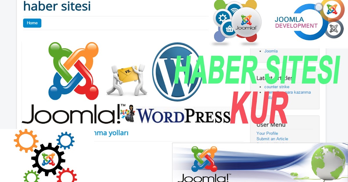 Ucretsiz Haber Sitesi Kurmak Joomla