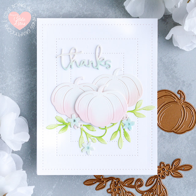 Spellbinders October 2019 Large Die of the Month - Fall Flora Cards by ilovedoingallthingscrafty.com