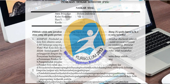 Soal UTS SMP Bahasa Indonesia Kelas 7 K13 Kurikulum 2013 Semester 1 Media Genggam
