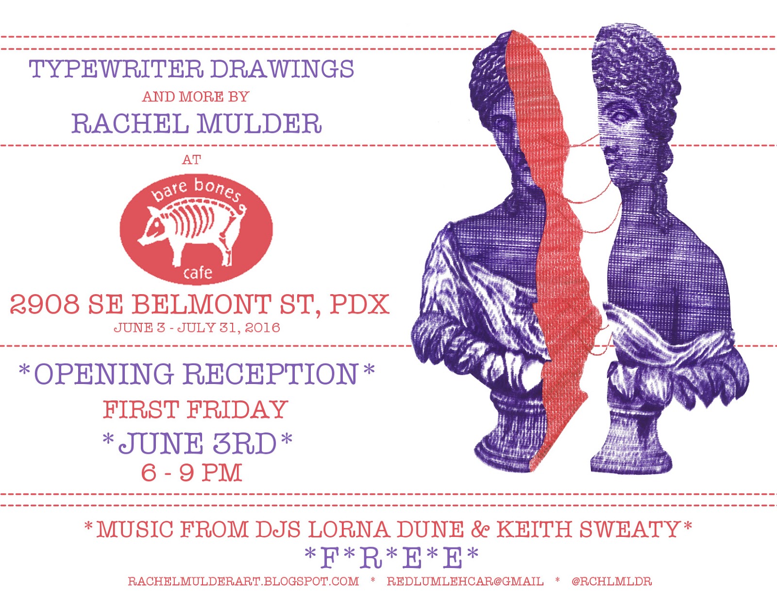 Rachel Mulder First Friday Opening Reception at Bare Bones Cafe