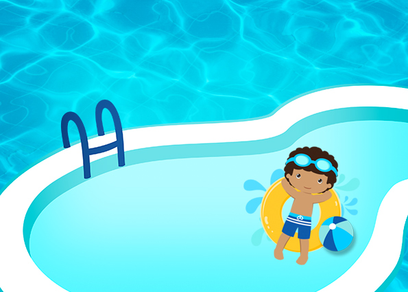 Fiesta en la Piscina, Niño Moreno: Invitaciones para Imprimir Gratis. Para hacer invitaciones, tarjetas, marcos de fotos o etiquetas de Fiesta en la Piscina, Niño Moreno para imprimir gratis.