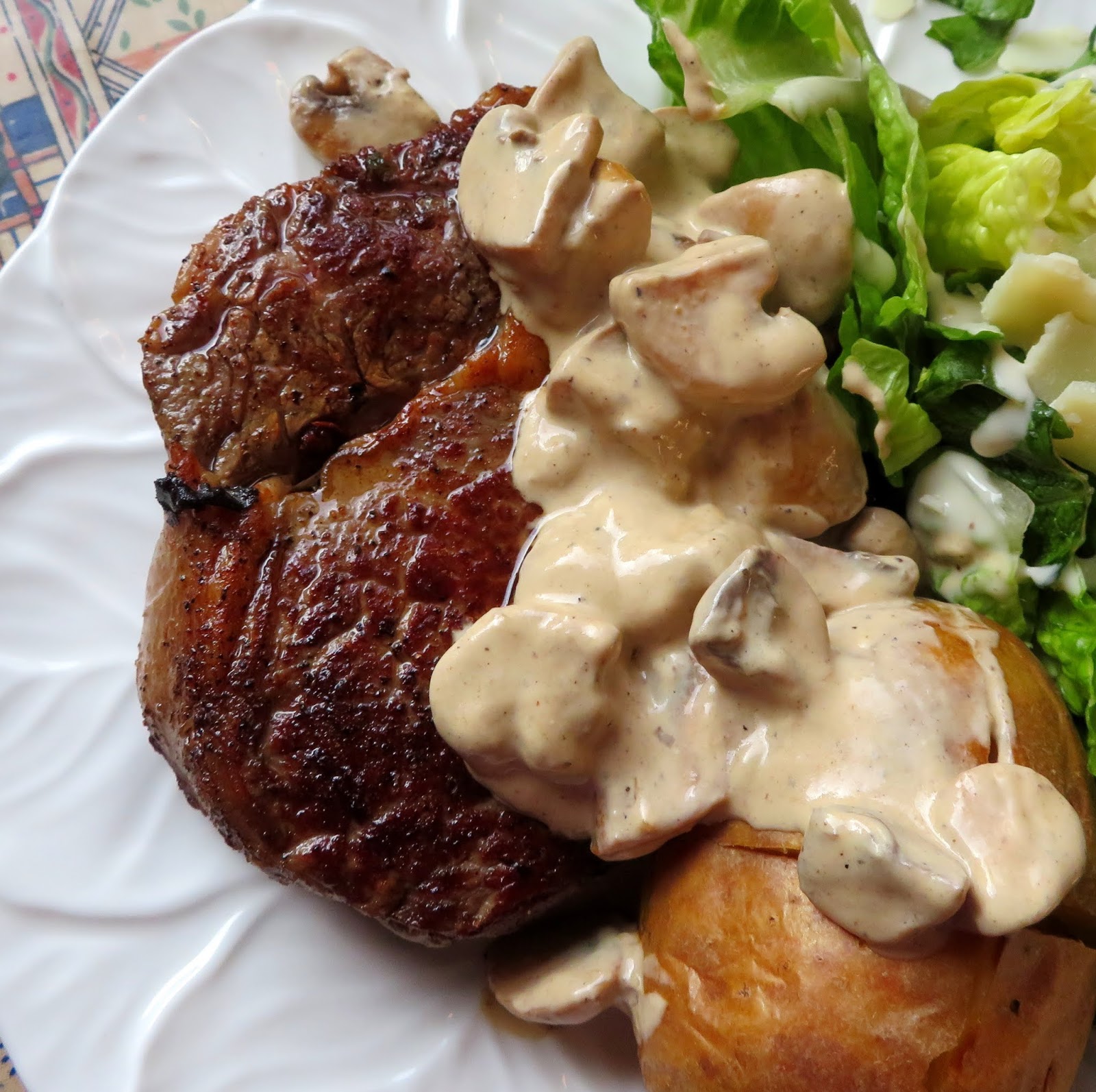 Garlic Butter Steak with a Creamy Mushroom Sauce The English Kitchen