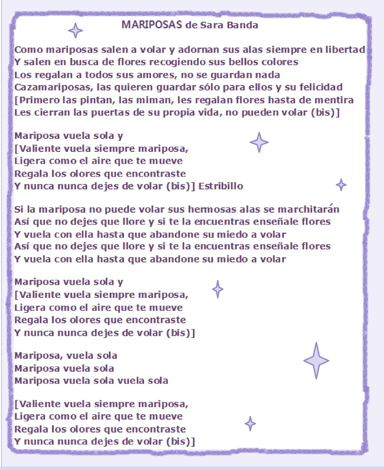 Camino ComúnIES Trassierra por la Igualdad MARIPOSAS Canción Contra