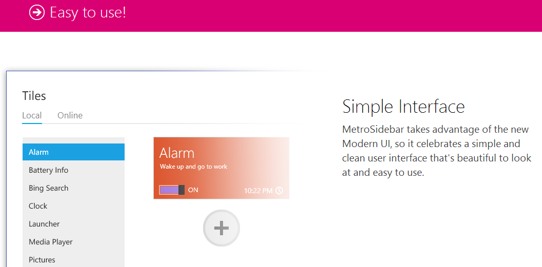 Metro Sidebar The new generation of Windows Sidebar Tips and Tricks