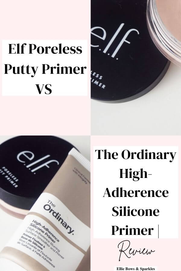 Elf Poreless Putty Primer VS The Ordinary HighAdherence Silicone