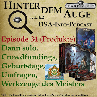 Episode 34 (Produkte) Dann solo. Crowdfundings, Geburtstage, Umfragen, Werkzeuge des Meisters