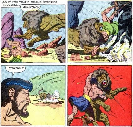 The Mighty Blog Of Hercules John Buscema Hercules Vs The Nemean Lion