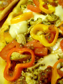 Naan Pizzas are the perfect individual pizza for a party!  The Pest Chicken Pizza version is the bomb!  Slice of Southern