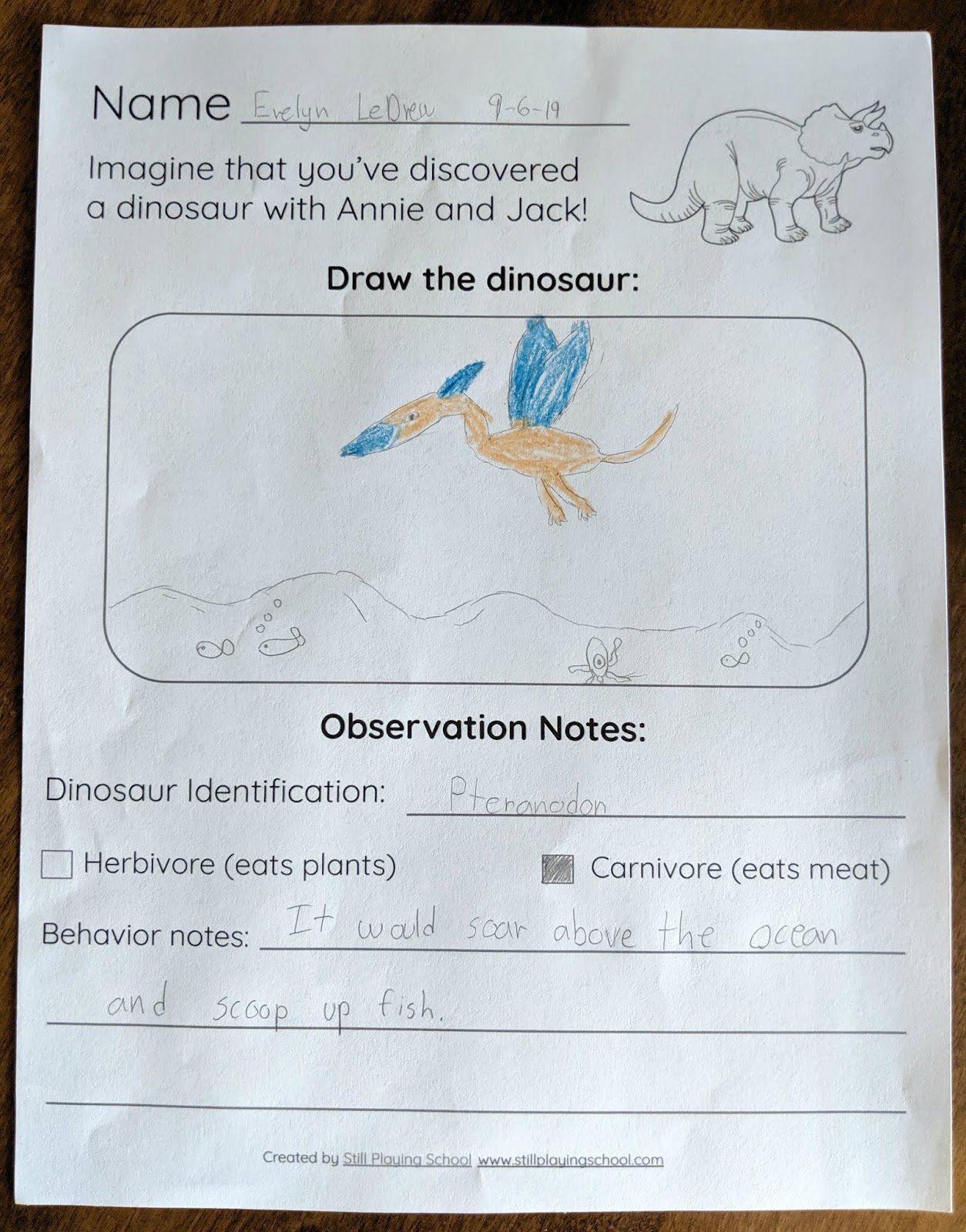Dinosaur Report Still Playing School Dinosaur Report Still Playing School