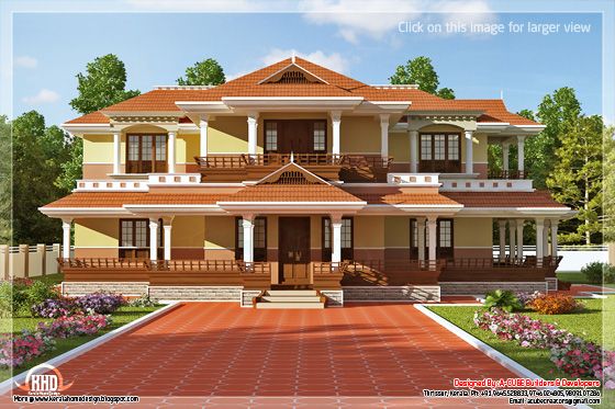 keral model 5 bedroom luxury home design | home sweet home