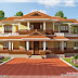 Keral model 5 bedroom luxury home design 