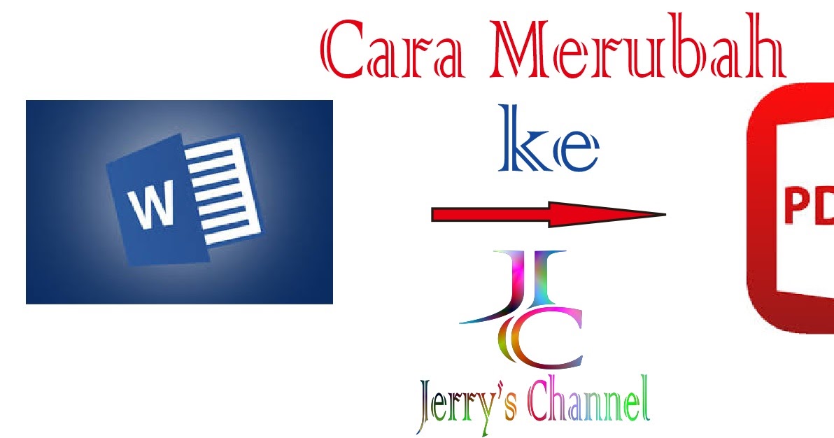 Cara konversi File Word Menjadi PDF - Nyampling