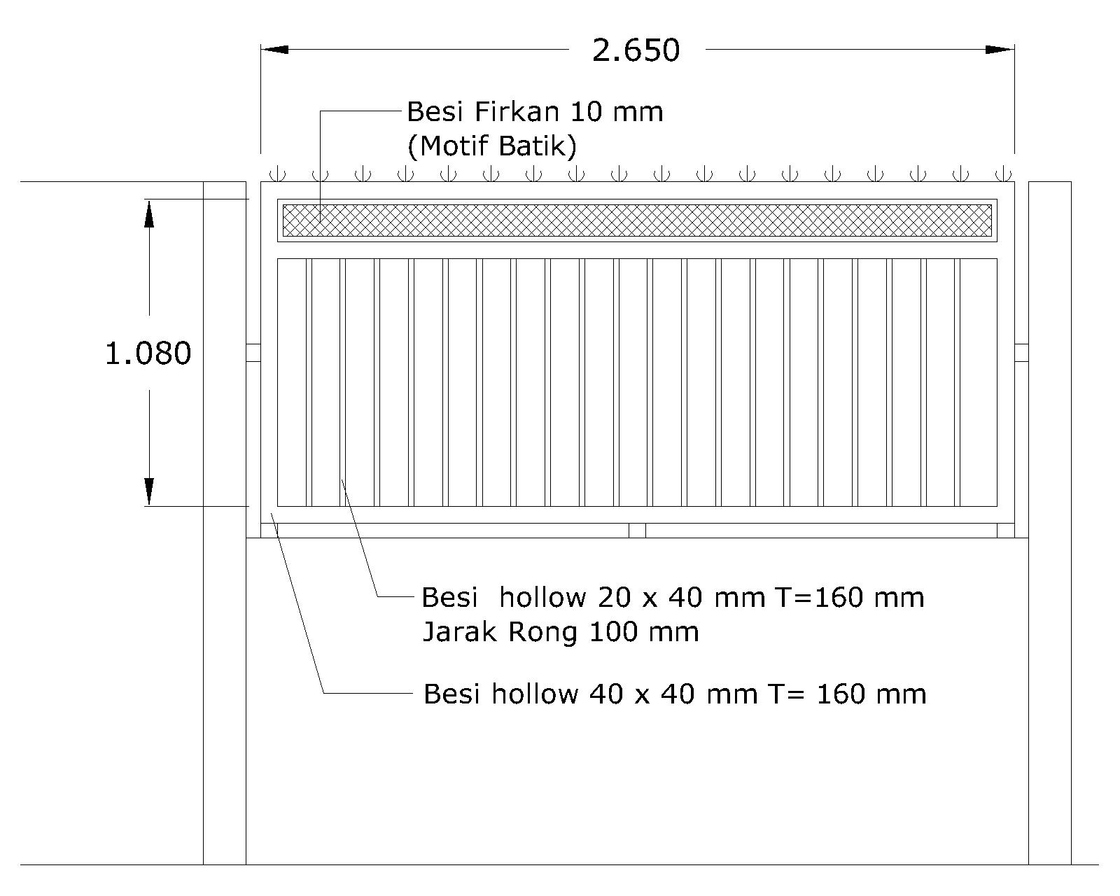 Ide 27+ Rab Pagar Besi Hollow