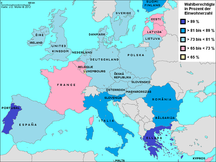 Einwohnerzahl Europa