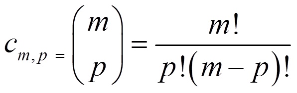 O número de combinações é dado por