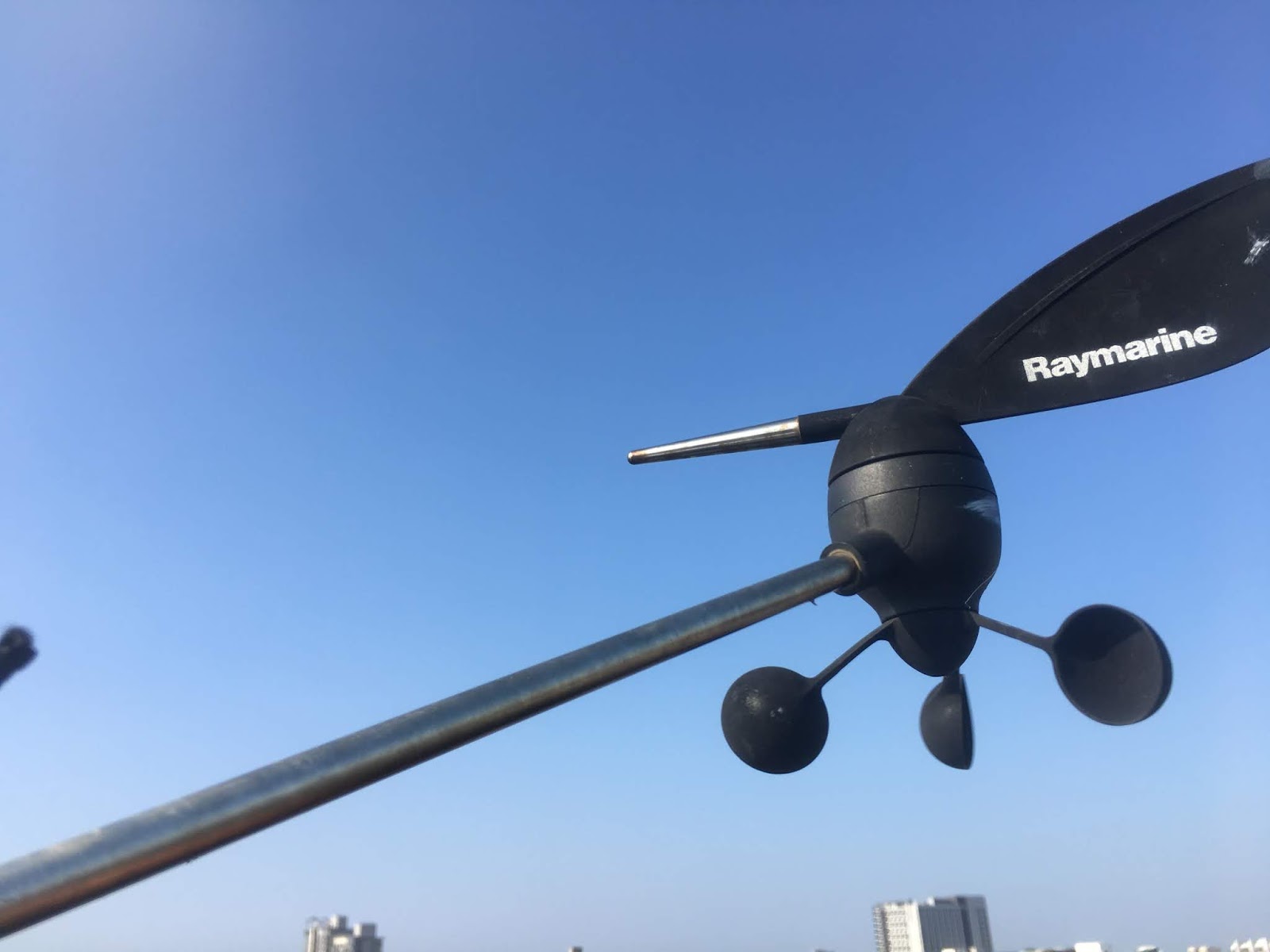 Raymarine wind vane installation