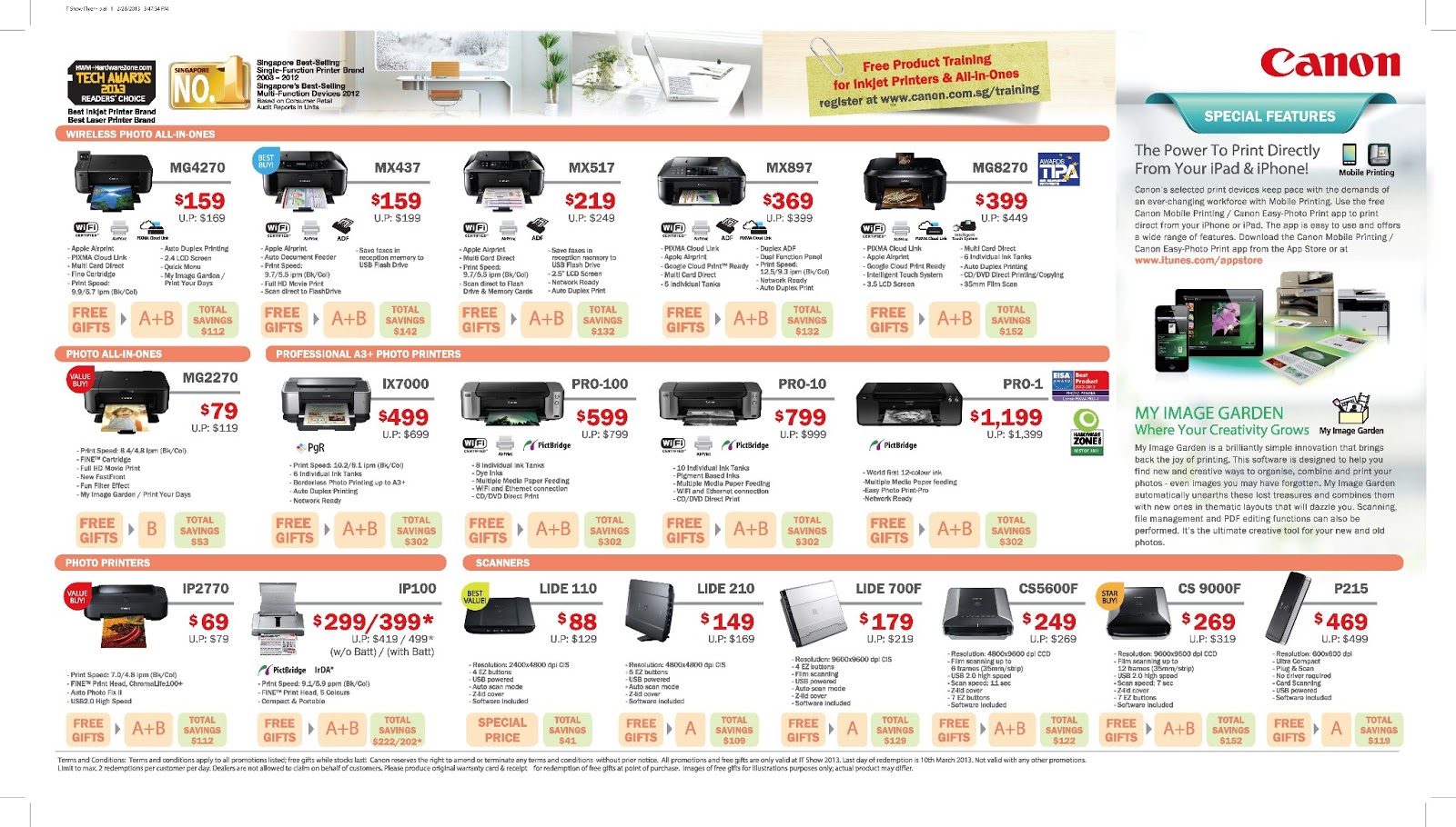 Canon Printers Price List
