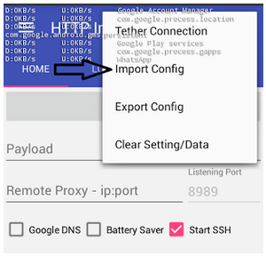 HTTP Injector Settings for free browsing