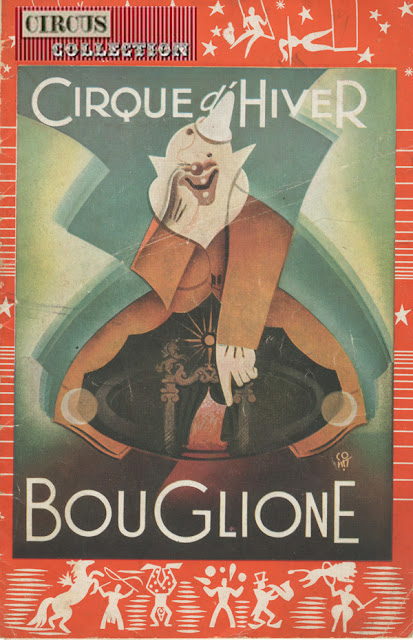 programme papier du spectacle d'hiver du cirque Bouglione