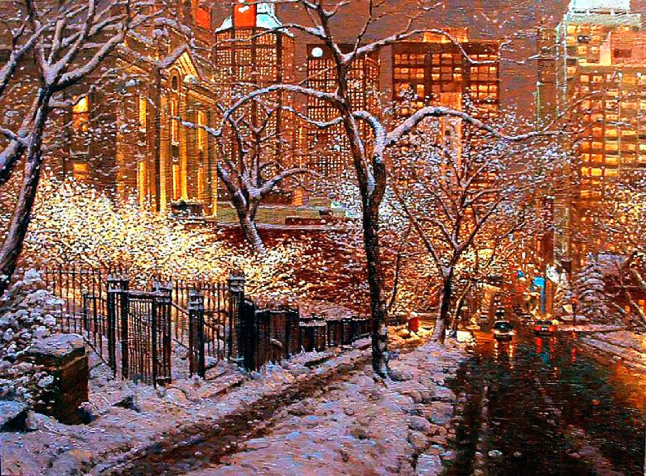 Снег над. Ричард Савойя художник. Канадский художник Ричард Савойя. Ричард Савойя (Richard Savoie) «Рождественский Ноктюрн». Зимние картины Ричарда Савойя.