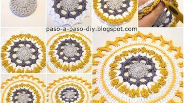 Cómo tejer carpeta crochet / mandala 