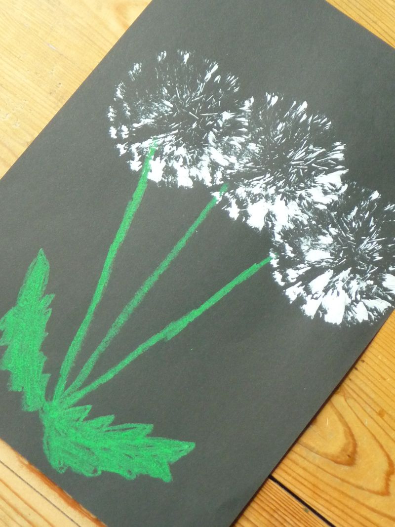 Meine Grune Wiese Die Pusteblume Gemalt Und Gedruckt