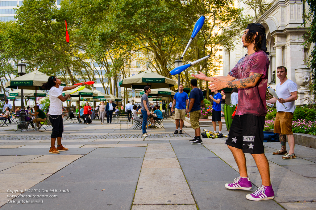 Light Happens Bryant Park Jugglers