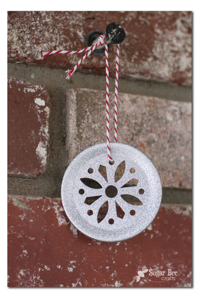 DIY Mason Jar Lid Ornament Sugar Bee Crafts