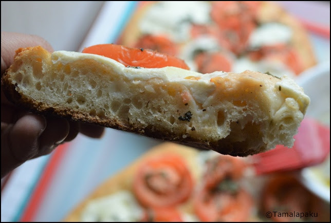 Focaccia Caprese - A Flatbread From Italy ~ Tamalapaku