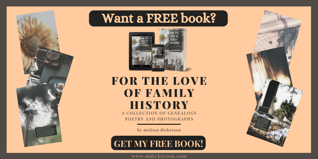 For The Love of Family History book by MDickerson.com