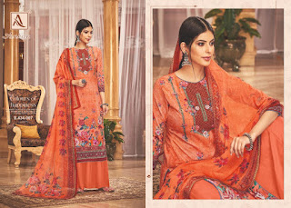 Alok Suits Ankan Velvet Viscose Salwar Kameez 