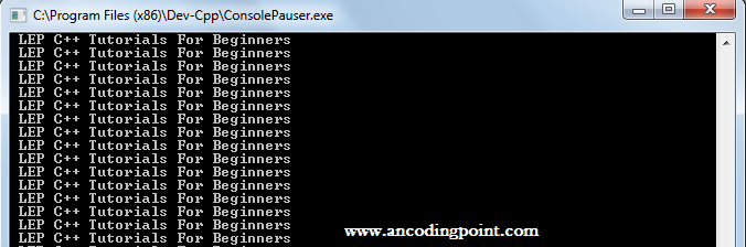 How to Make an Infinite For Loop in C++ - PProgramming