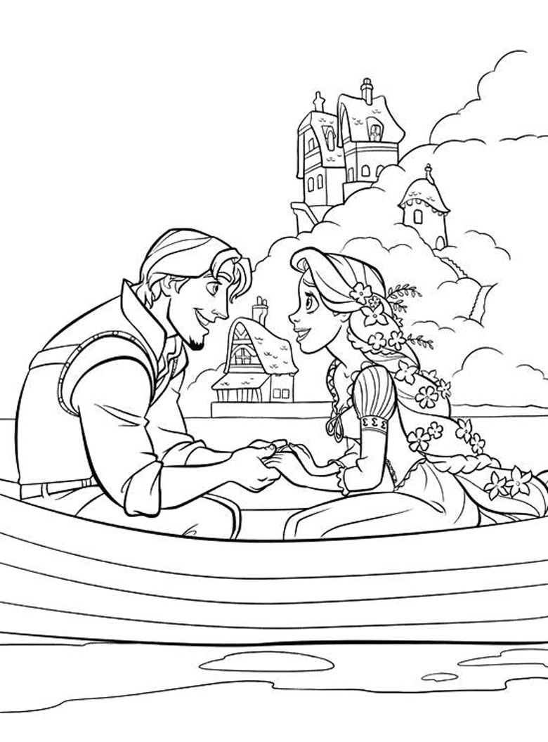 tangled coloring pages disney - photo #45